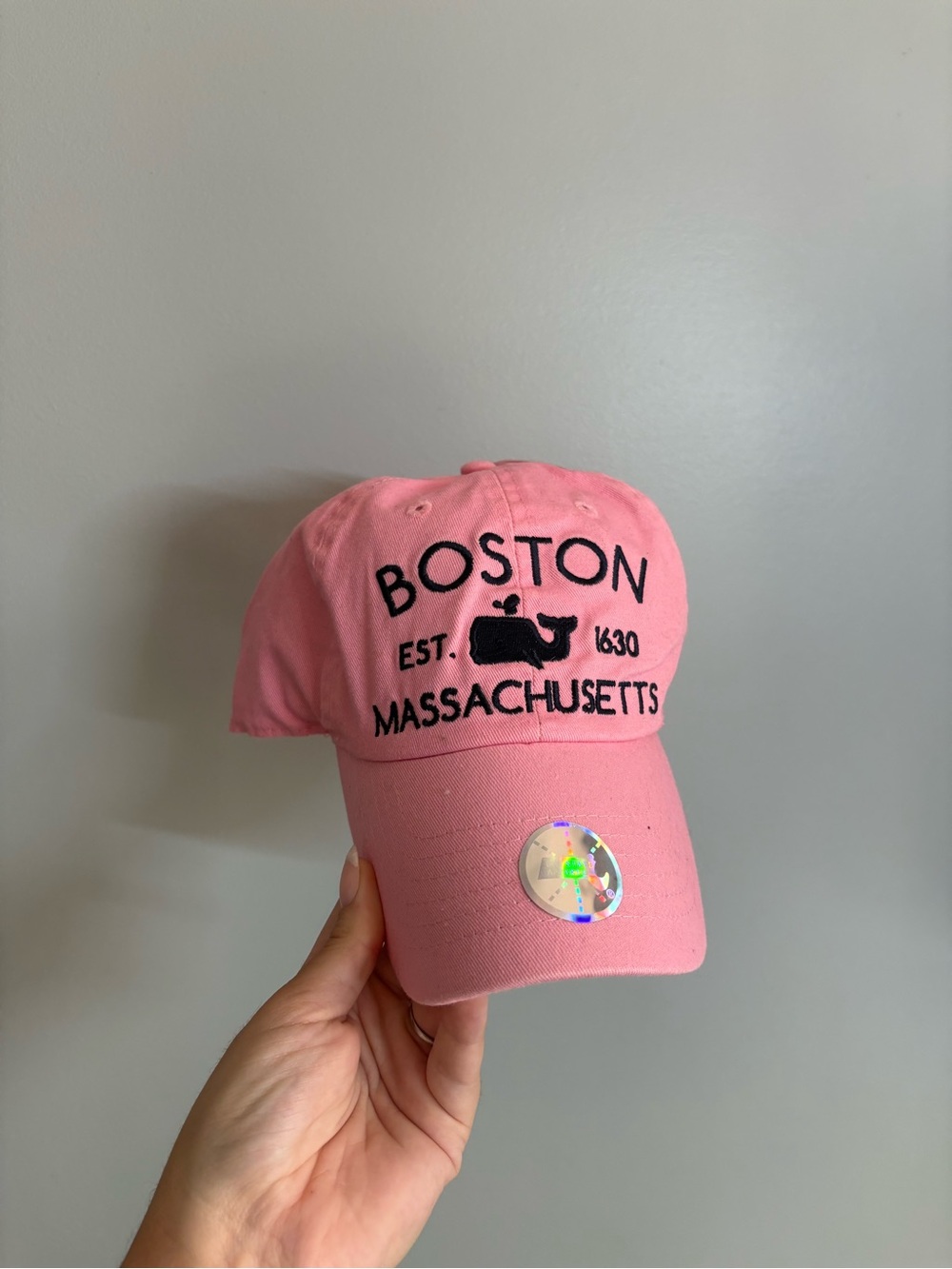 NWT Bay State Apparel Boston Massachusetts Pink Baseball Cap